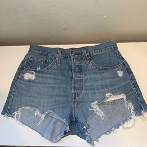 Levi Strauss & Co. Distressed Denim Shorts